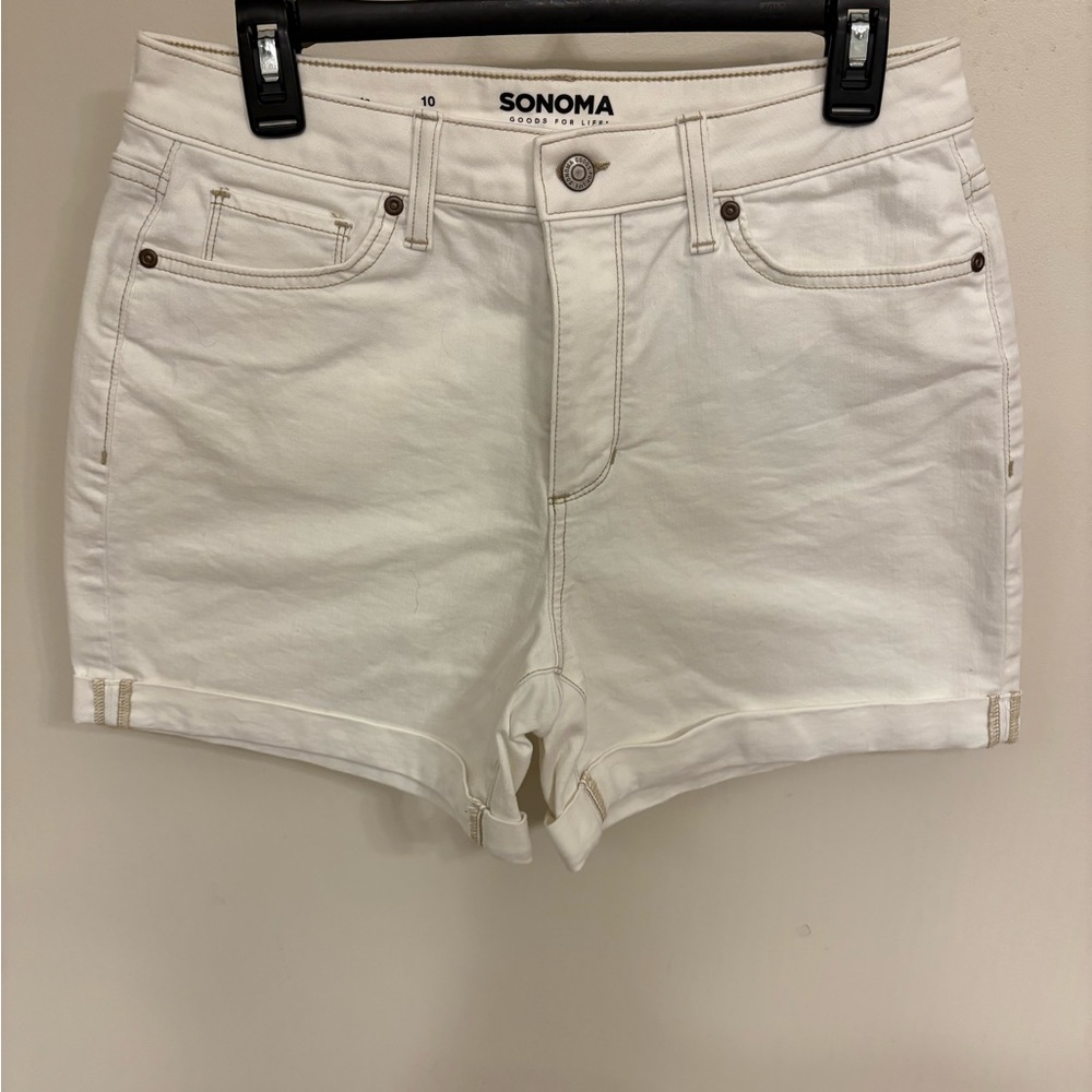 Sonoma Women's White Denim Shorts